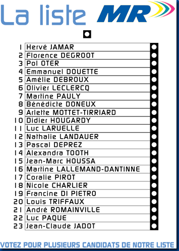 Liste MR Octobre 2006